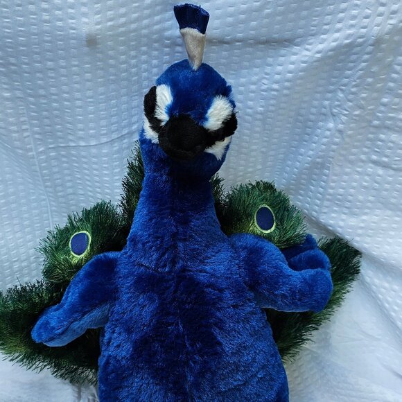 Build A Bear Peacock plush stuffed animal toy exotic bird vibrant colors undated - Picture 1 of 13